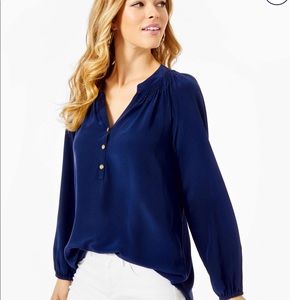 Lilly Pulitzer Elsa silk top